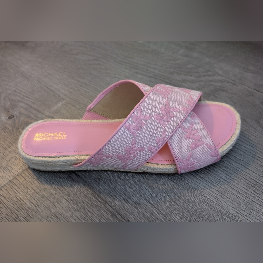 Michael Kors Pink Espadrille Sandals - Picture 1 of 4